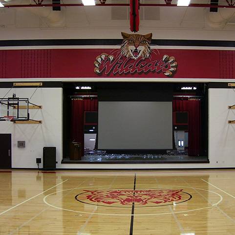 Kenton City Schools Gymnasium Stage Mosser