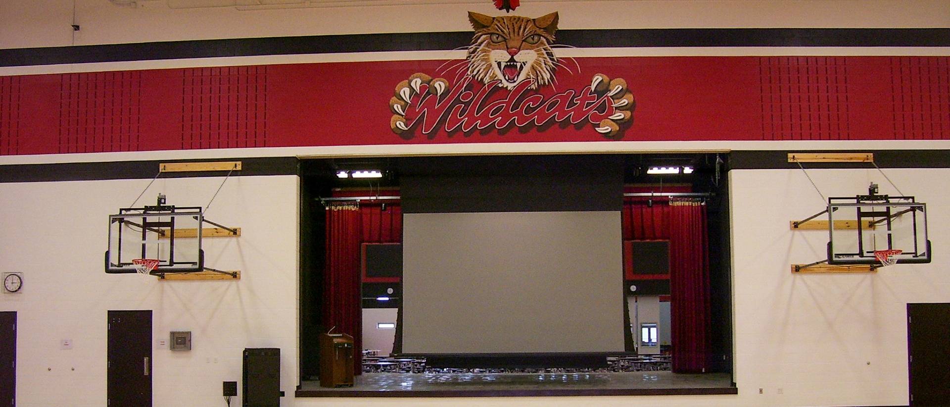 Kenton City Schools Gymnasium and Stage Mosser