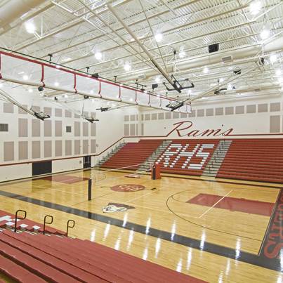 Gymnasium and Bleachers Rogers Toledo Mosser
